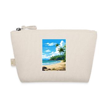 Manzanillo Strand Costa Rica Vintage Reiseposter - Bio-Täschchen - Natur - Vorne