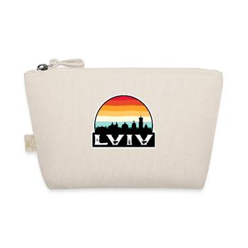 Lwiw Ukraine Flagge Skyline Reisesouvenir - Bio-Täschchen - Natur - Vorne