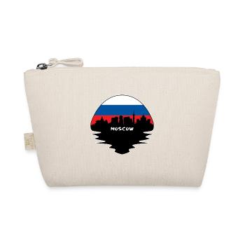 Moskau Russland Flagge Skyline Silhouette Reisen - Bio-Täschchen - Natur - Vorne