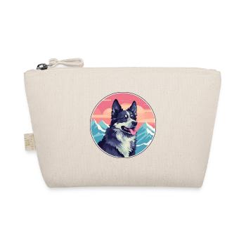 Mudi Hunderasse Cartoon Kawaii Aquarell - Bio-Täschchen - Natur - Vorne