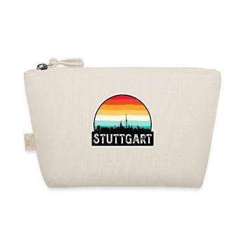 Stuttgart Deutschland Flagge Skyline Reise Souvenir - Bio-Täschchen - Natur - Vorne