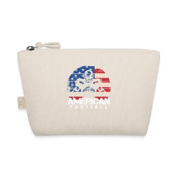 Football USA Footballer Team Footballmannschaft - Bio-Täschchen - Natur - Vorne