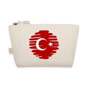Türkei türkisch Button Point painted gemalt Punkt - Bio-Täschchen - Natur - Vorne