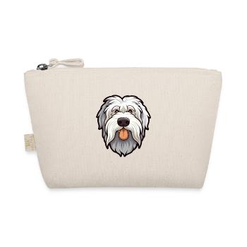 Cumberland Schäferhund Hunderasse Cartoon Kawaii Illus - Bio-Täschchen - Natur - Vorne