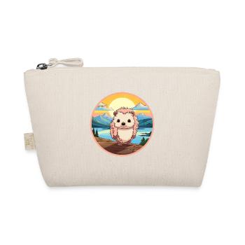Igel Buntes Aquarell Cartoon Kawaii Tier - Bio-Täschchen - Natur - Vorne