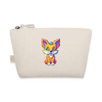 Kojote Buntes Aquarell Cartoon Kawaii Tier - Bio-Täschchen - Natur - Vorne