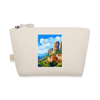 Montserrat Spanien Vintage Reiseplakat Souvenir - Bio-Täschchen - Natur - Vorne