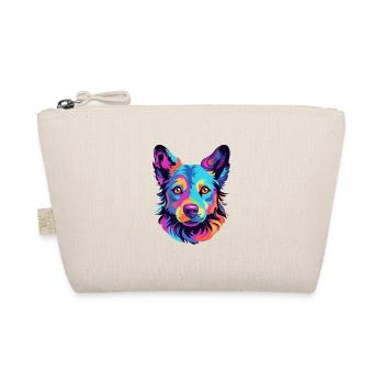 Mudi Hunderasse Aquarell Cartoon Kawaii Bunt - Bio-Täschchen - Natur - Vorne