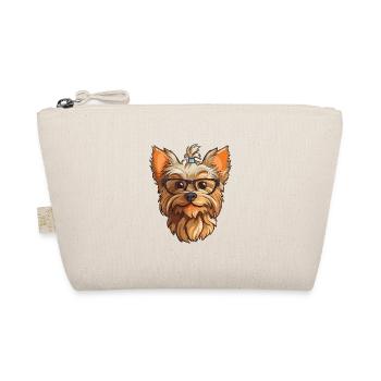 Yorkshire Terrier Hunderasse Aquarell Karikatur Kaw - Bio-Täschchen - Natur - Vorne
