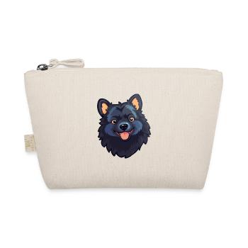 Schipperke Hunderasse Aquarell Karikatur Kawaii Cli - Bio-Täschchen - Natur - Vorne