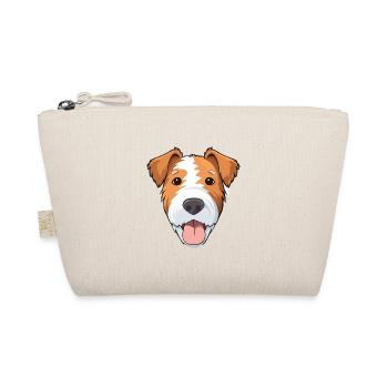 Draht Foxterrier Hunderasse Aquarell Karikatur Kawa - Bio-Täschchen - Natur - Vorne