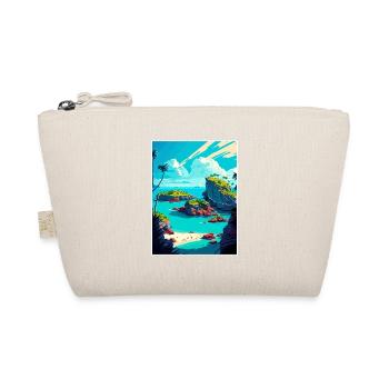 Bermuda Karibik Vintage Reiseposter Souvenir - Bio-Täschchen - Natur - Vorne