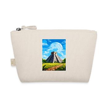 Chichen Itza Dekoration Vintage Reiseposter WPA - Bio-Täschchen - Natur - Vorne