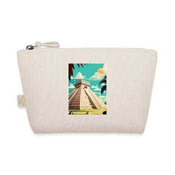 Chichen Itza Dekoration Vintage Reiseposter WPA - Bio-Täschchen - Natur - Vorne