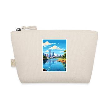 Brisbane Australien Vintage Reiseposter Souvenir - Bio-Täschchen - Natur - Vorne