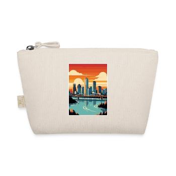 Brisbane Australien Vintage Reiseposter Souvenir - Bio-Täschchen - Natur - Vorne