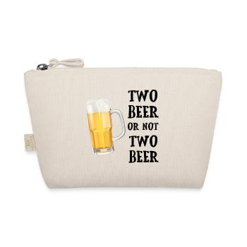 Two Beer or not Two Beer - Bierkrug Wortspiel - Bio-Täschchen - Natur - Vorne