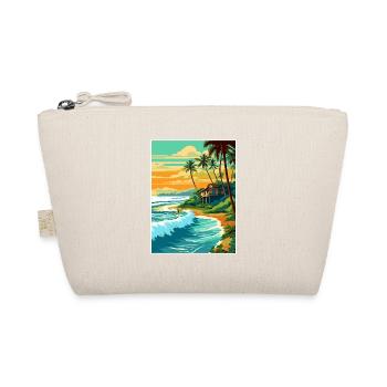 North Shore Hawaii Vintage Reiseposter Souvenir - Bio-Täschchen - Natur - Vorne