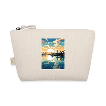 Pearl Harbor Hawaii Vintage Reiseposter Souvenir - Bio-Täschchen - Natur - Vorne