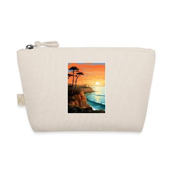 Sonnenuntergang Klippen Kalifornien Vintage Reiseposter WPA - Bio-Täschchen - Natur - Vorne