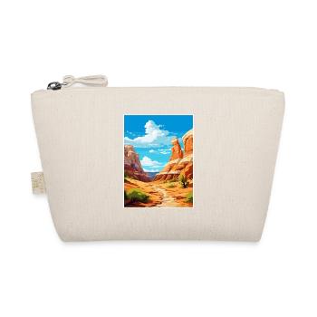 Große Treppe Utah Wüste Vintage Reiseposter - Bio-Täschchen - Natur - Vorne