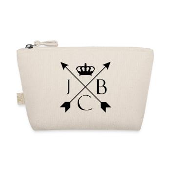 King Jacob Big Logo Krone und Pfeile schwarz - Bio-Täschchen - Natur - Vorne