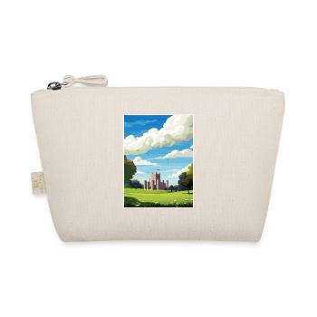Cardiff Castle Wales Vintage Reiseposter WPA Kunst - Bio-Täschchen - Natur - Vorne
