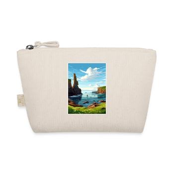 Duncansby Stacks Schottland Vintage-Reiseposter - Bio-Täschchen - Natur - Vorne