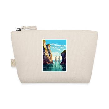Stack Rocks Pembrokeshire Vintage Reiseposter - Bio-Täschchen - Natur - Vorne