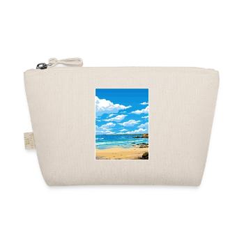 Porthgwidden Beach Cornwall Vintage Reiseposter - Bio-Täschchen - Natur - Vorne