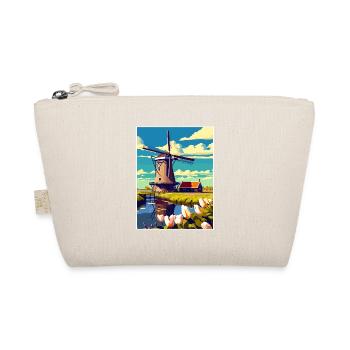 Kinderdijk Niederlande Vintage Reiseposter WPA - Bio-Täschchen - Natur - Vorne