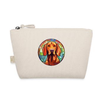 Redbone Coonhound Hunderasse Buntglas Bunt - Bio-Täschchen - Natur - Vorne