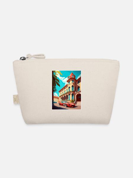 Maranello Italien Vintage Reiseposter WPA Souvenir - Bio-Täschchen - Natur
