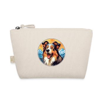 Scotch Collie Hunderasse Cartoon Kawaii Aquarell - Bio-Täschchen - Natur - Vorne