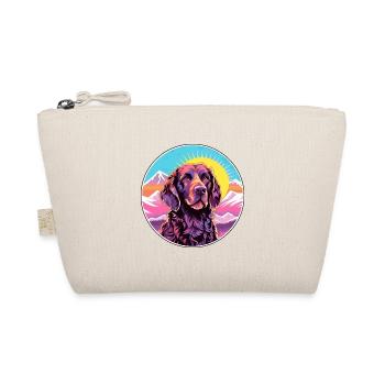 Pudelpointer Hunderasse Cartoon Kawaii Aquarell - Bio-Täschchen - Natur - Vorne