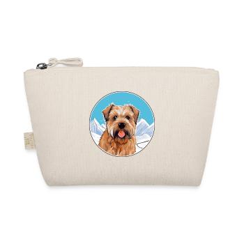 Norfolk Terrier Hunderasse Karikatur Kawaii Watercolo - Bio-Täschchen - Natur - Vorne