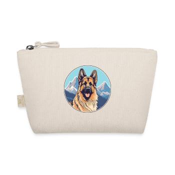 Karst Schäferhund Rasse Cartoon Kawaii Aquarell - Bio-Täschchen - Natur - Vorne