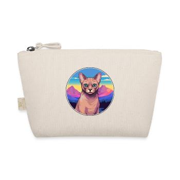 Burmesische Katze Bunte Karikatur Aquarell Illustrati - Bio-Täschchen - Natur - Vorne