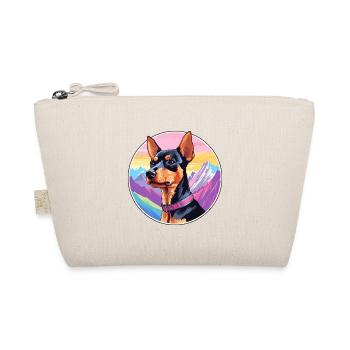 Harlekin Pinscher Hunderasse Cartoon Kawaii Waterc - Bio-Täschchen - Natur - Vorne
