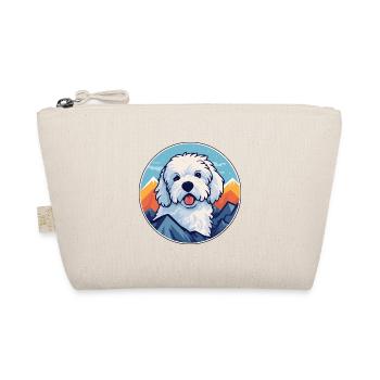 Bolognese Hunderasse Cartoon Kawaii Aquarell - Bio-Täschchen - Natur - Vorne
