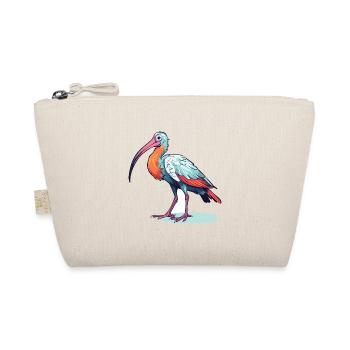 Ibis Buntes Aquarell Cartoon Kawaii Tier - Bio-Täschchen - Natur - Vorne