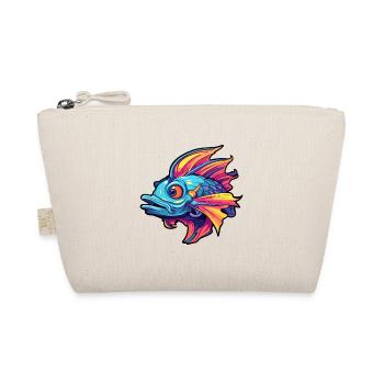 Wels buntes Aquarell Karikatur Kawaii Tier - Bio-Täschchen - Natur - Vorne