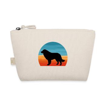 Karst Schäferhund Hund Liebhaber Silhouette Vintage Sonnenuntergang - Bio-Täschchen - Natur - Vorne