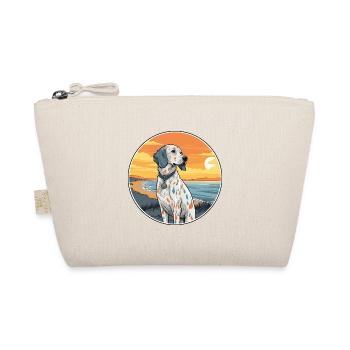 Englisch Setter Hund Rasse Cartoon Kawaii Clipart - Bio-Täschchen - Natur - Vorne