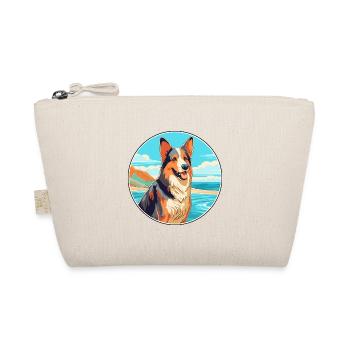 Böhmischer Schäferhund, Rasse, Cartoon, Kawaii, Clipart - Bio-Täschchen - Natur - Vorne