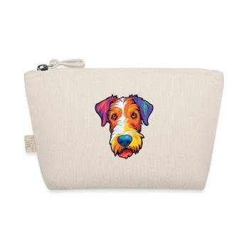 Draht Foxterrier Hunderasse Cartoon Kawaii Illustra - Bio-Täschchen - Natur - Vorne