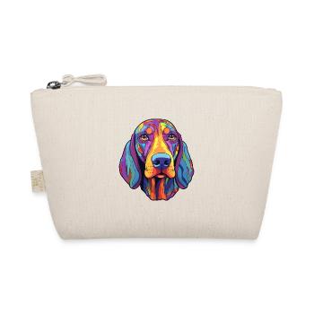 Hannoveraner Hund Rasse Cartoon Kawaii Illustration - Bio-Täschchen - Natur - Vorne