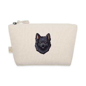 Schipperke Hunderasse Cartoon Kawaii Illustration - Bio-Täschchen - Natur - Vorne