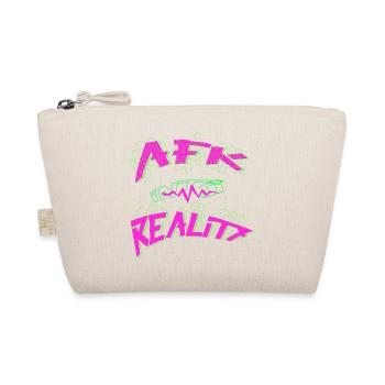 AFK into reality Gamer - Bio-Täschchen - Natur - Vorne