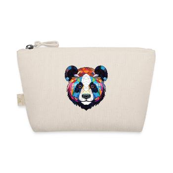Panda Buntes Aquarell Tier Haustier Illustration - Bio-Täschchen - Natur - Vorne